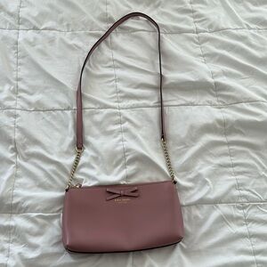 Kate Spade Mauve Bow Crossbody Bag